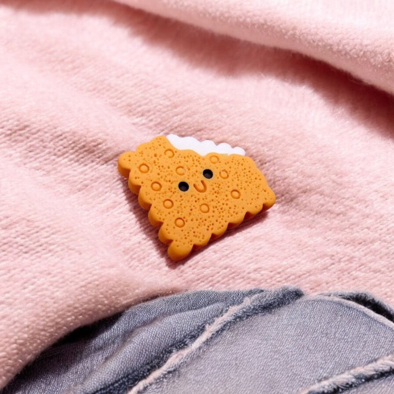 Pin-Brosche | Schokoladenkekse | Gebissen | Kawaii