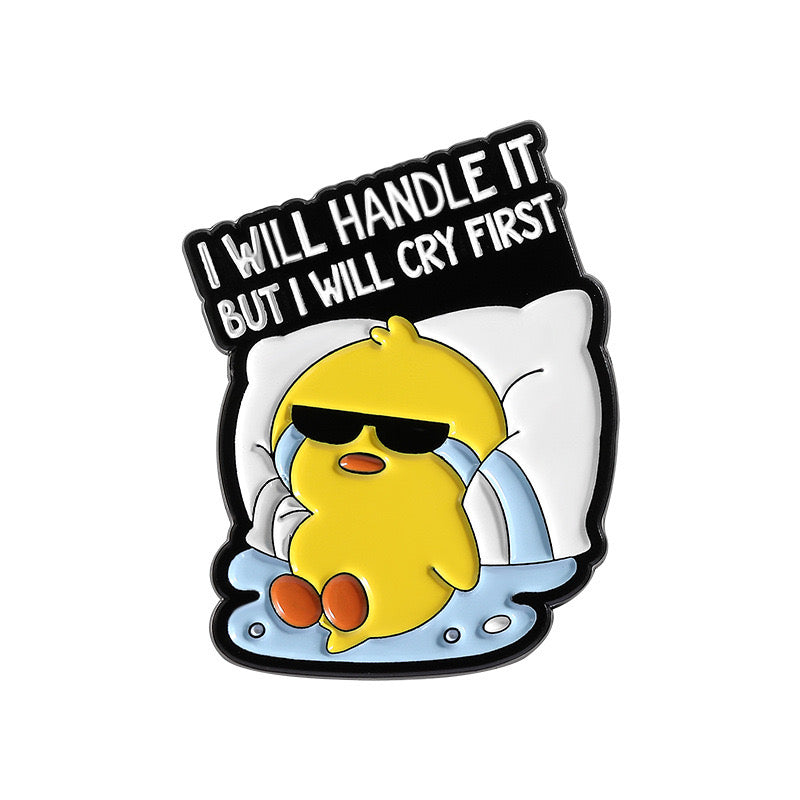 Email Brooch Pin | Animals Middle finger | Fuck | Humor | Kawaii | Cute | Rabbit Chick Cat Duck