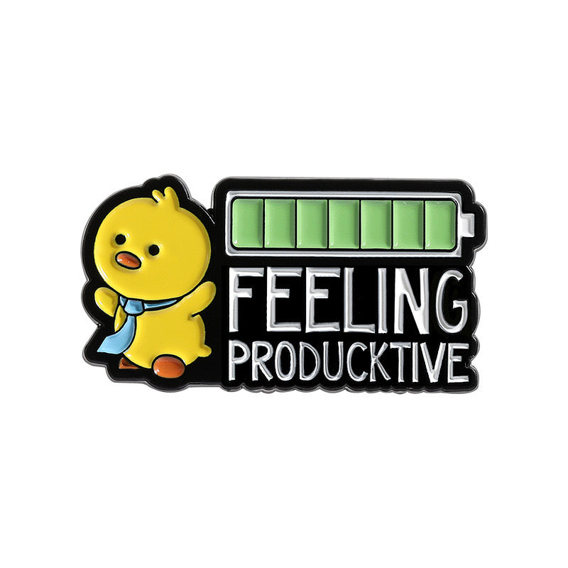Email Brooch Pin | Animals Middle finger | Fuck | Humor | Kawaii | Cute | Rabbit Chick Cat Duck
