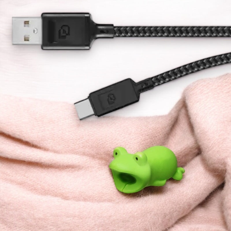 USB Cable or Mobile Charger Protection | Anti-Break Sleeve | Protection Device | Panda | Cute Animals | Silicone