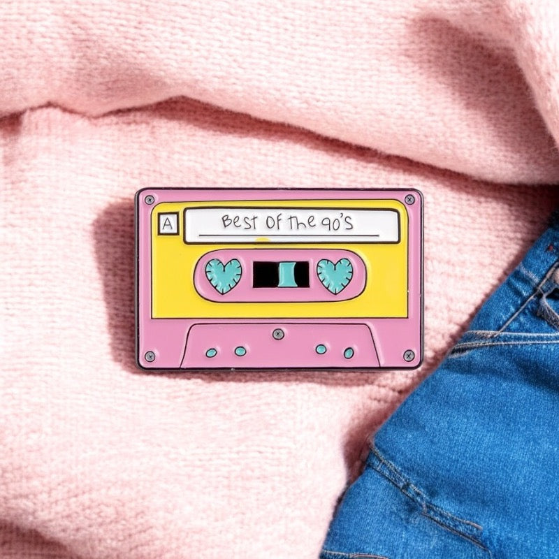 Broche Pins - Best of the 90's - Épingle en émail - Féministe - Motivation - Quotes - Lettres - Girl Power Fan Année 90