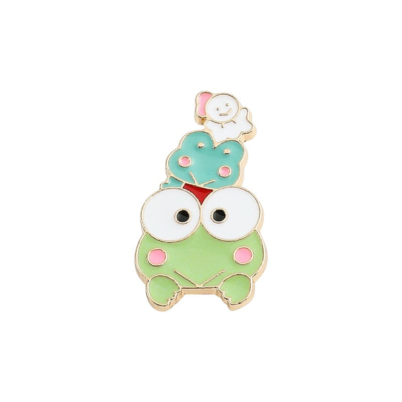 Email Brooch Pin | Matcha Frog Green Milk Brick | Sweet Drink | Milk | Cute Green | Kawaii