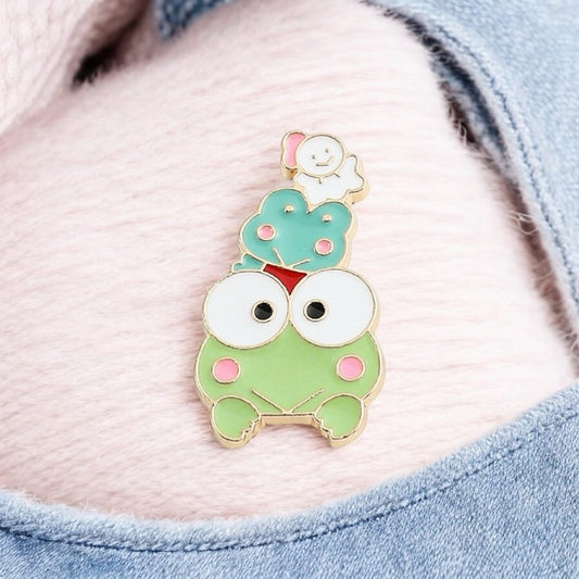 Email Brooch Pin | Matcha Frog Green Milk Brick | Sweet Drink | Milk | Cute Green | Kawaii