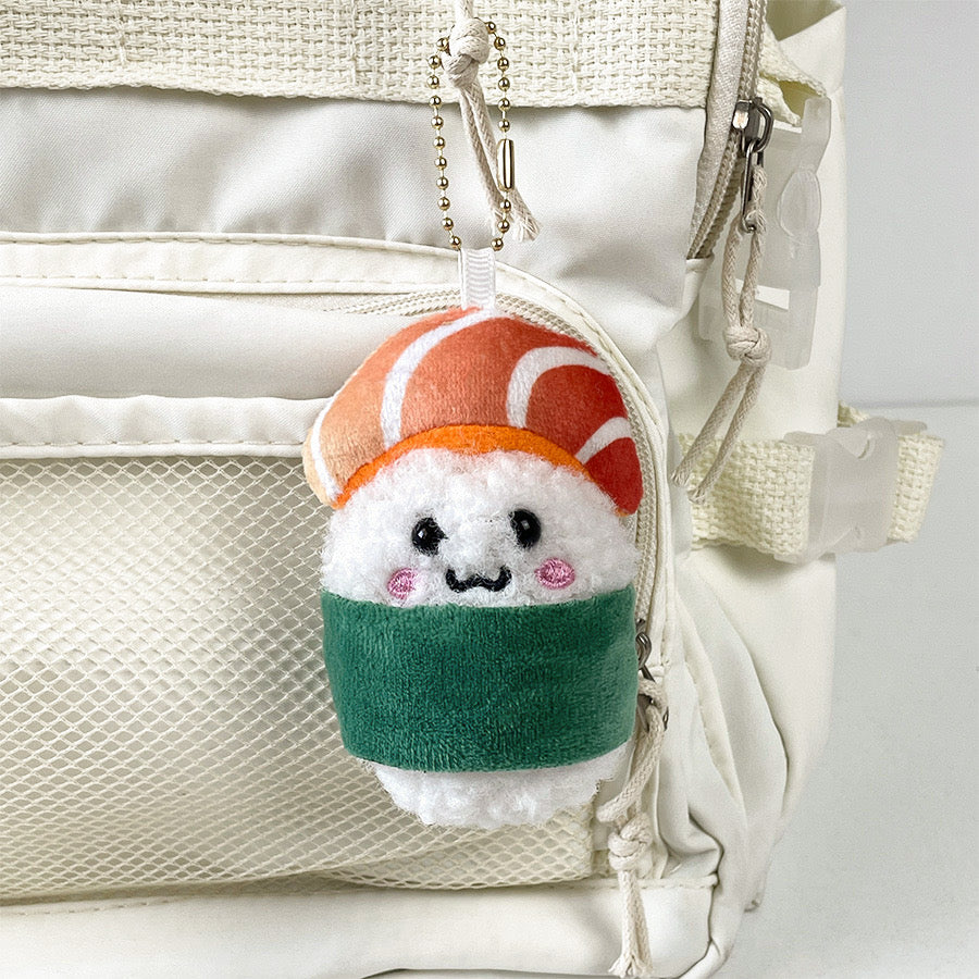 Porte Clé ou Pendentif Sac | Onigiri Sushi Boule riz Japonaise | Kawaii | Mignon | Pendentif Sac Métal