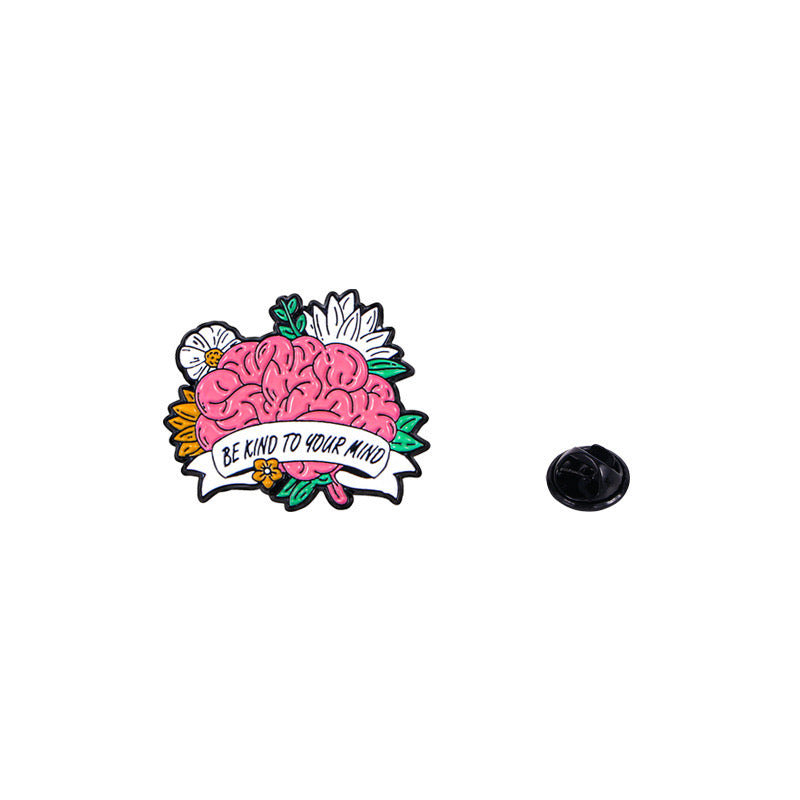 Pin’s cerveau Be Kind to Your Mind | Santé mentale