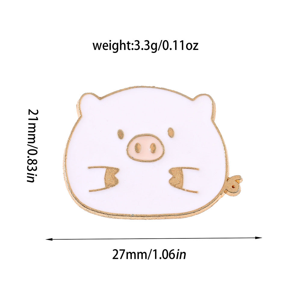 Pin's Broche Email | Cochon Mignon Kawaii | Kawaii | Animal Dessin Animé