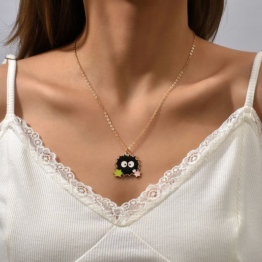 Collier Chaine Pendentif | Petite Bête Noire | Humour | Kawaii | Mignon