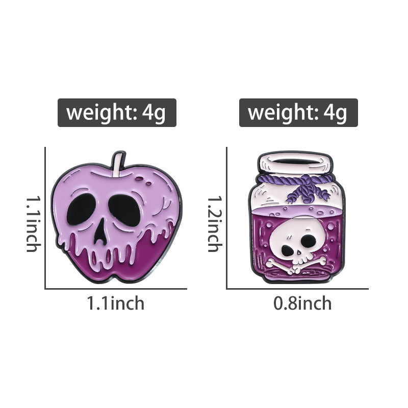 Pin's Broche Email | Crane | Potion Magique | Cute Mignon | Humour Fun Halloween Horreur | Kawaii