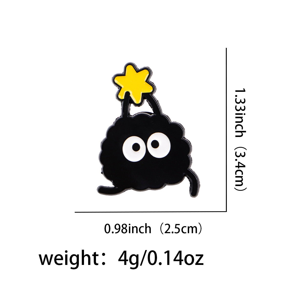Pin's Broche Email | Petite Bête Noire | Humour | Kawaii Mignon