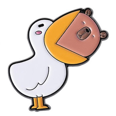 Pin's Broche Email | Cappy Plante Carnivore ou Mouette | Kawaii Mignon | Fun | Humour