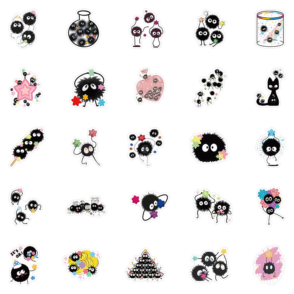 Set mit 3 Aufklebern | Aufkleber | Glänzendes Vinyl | Bulldogge | Süße Hunde | Möpse | Kawaii