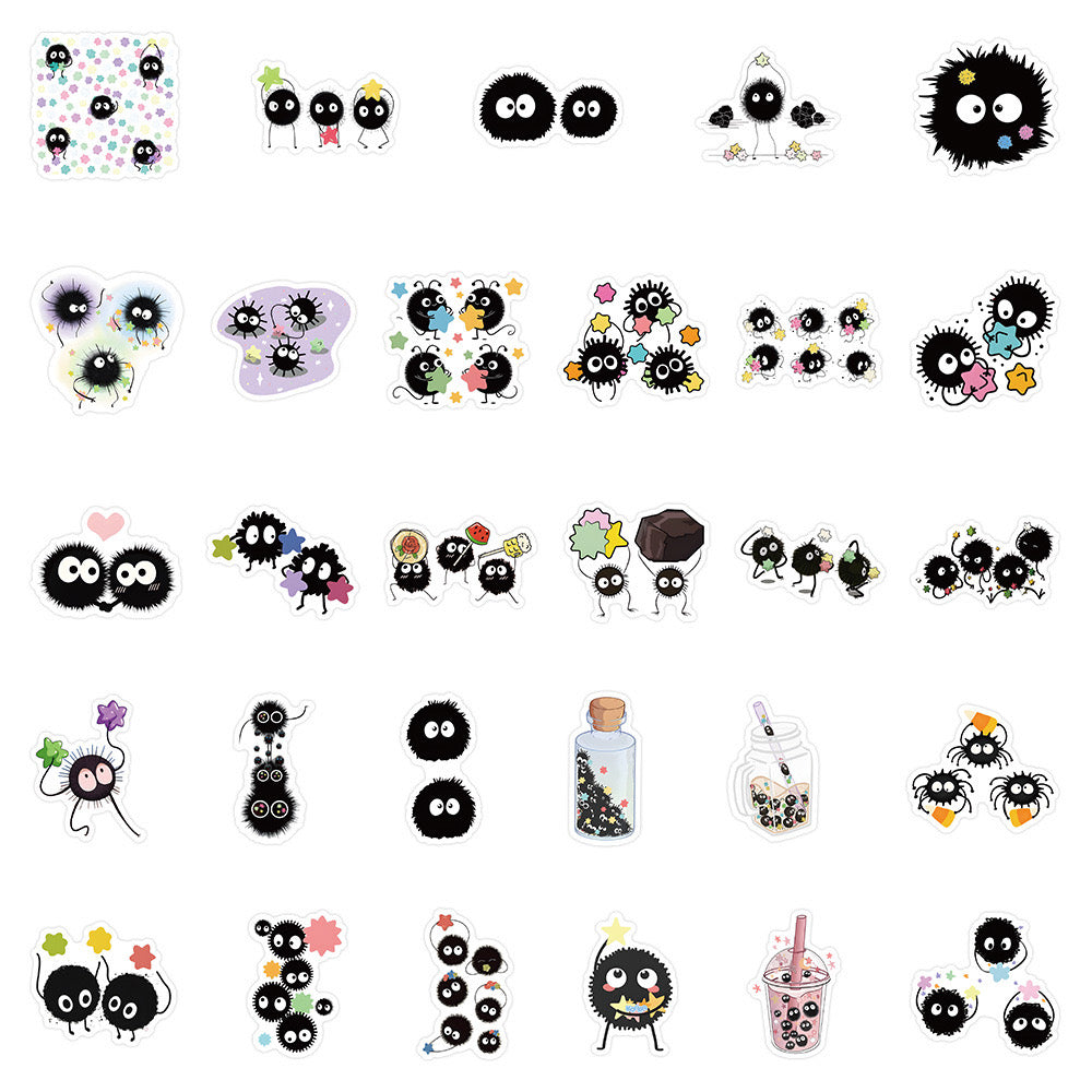 Set mit 3 Aufklebern | Aufkleber | Glänzendes Vinyl | Bulldogge | Süße Hunde | Möpse | Kawaii