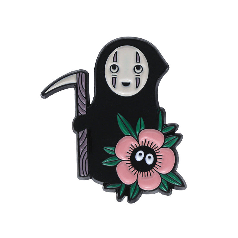 Pin's Broche Email | Fantôme | Amoureux Kawaii | Cute Mignon | Humour Fun | Kawaii Manga