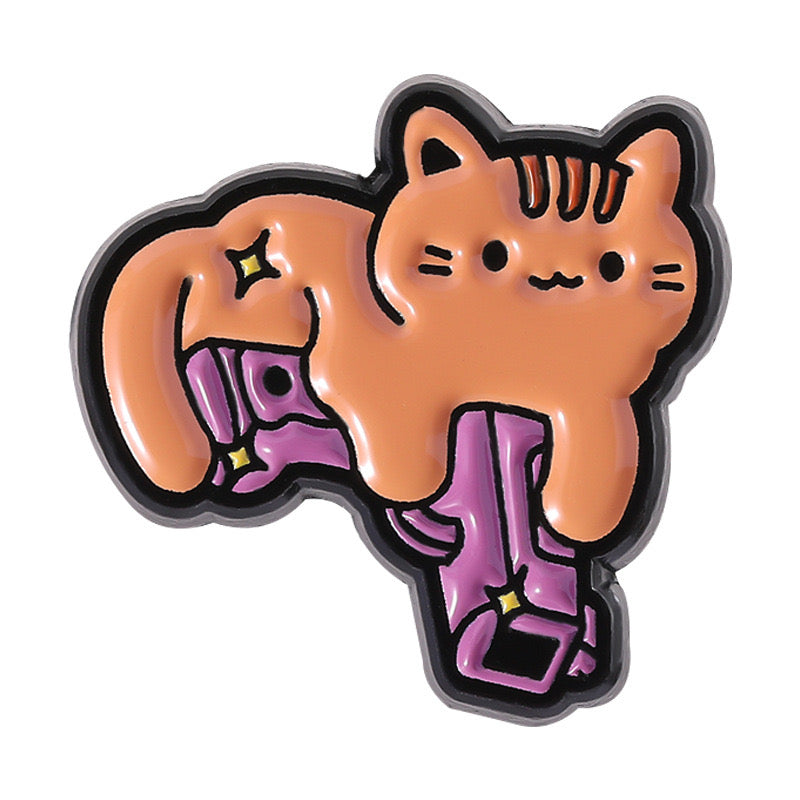 Pin's Broche Email | Chat Couteau Pistolet | Chat | Cute Mignon | Humour Fun | Kawaii