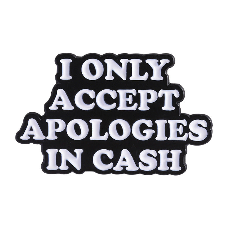 Pin's Broche Email | I make Money Not Friends | Kawaii | Humour Text Fun