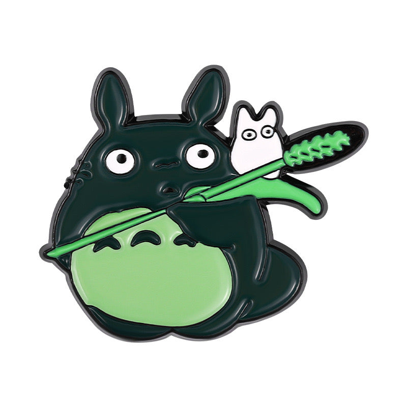 Pin's Broche Email | Chat Lapin Gris | Totoro | Kawaii Mignon