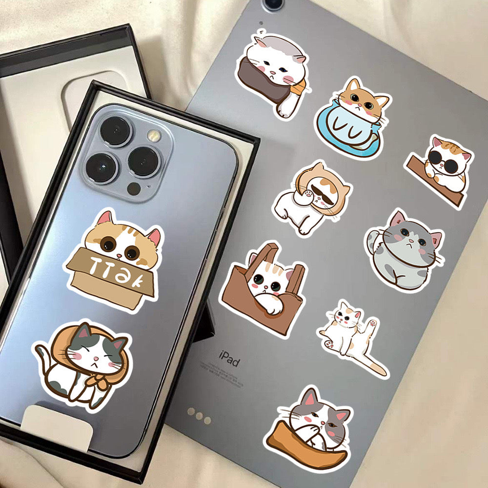 Set of 3 Stickers | Stickers | Glossy Vinyl | Bulldog | Cute Dogs | Pugs | Kawaii