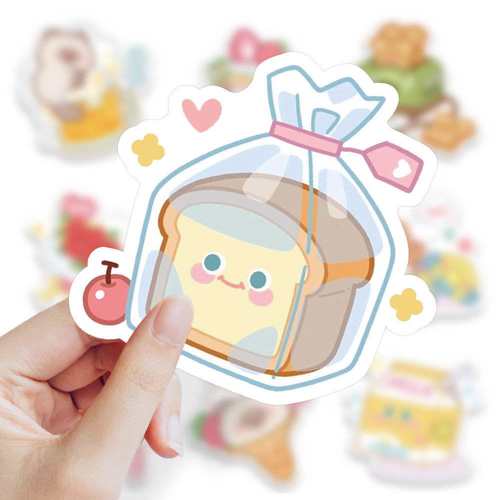 Lot de 10 Stickers | Autocollants | PVC Auto-Adhésif | Mignons Personnages | Kawaii