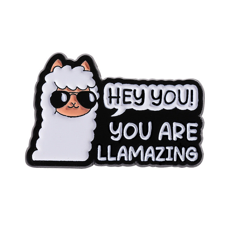 Pin's Broche Email | Lama Humour Jeu de mots | Kawaii | Fun