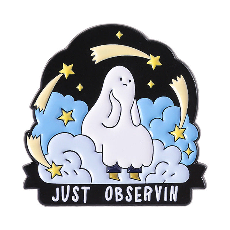 Pin's Broche Email | Fantôme | Cute Mignon | Humour Fun Halloween Horreur | Kawaii
