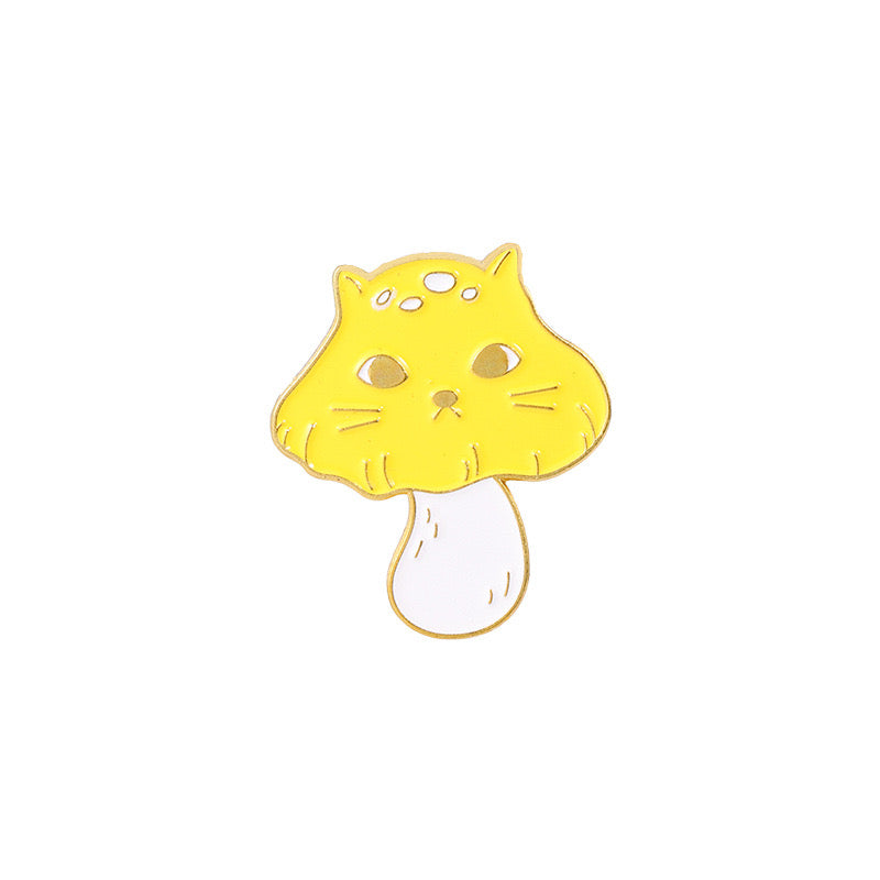 Pin's Broche Email | Champignon Chat | Mignon | Kawaii | Fun | Humour