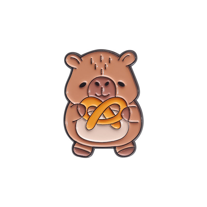 Pin's Broche Email | Cappy Gourmand | Amoureux de Cappy | Mignon | Kawaii | Fun | Humour Cappy