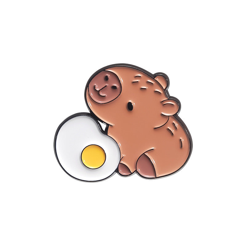 Pin's Broche Email | Cappy Gourmand | Amoureux de Cappy | Mignon | Kawaii | Fun | Humour Cappy