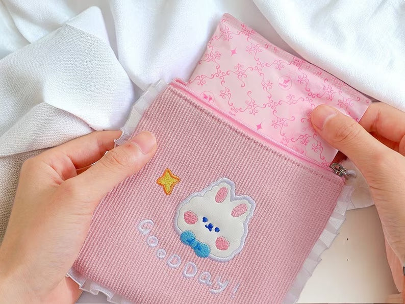 Pochette Rangement | Pochettes Serviettes Hygiéniques | Kawaii Mignon