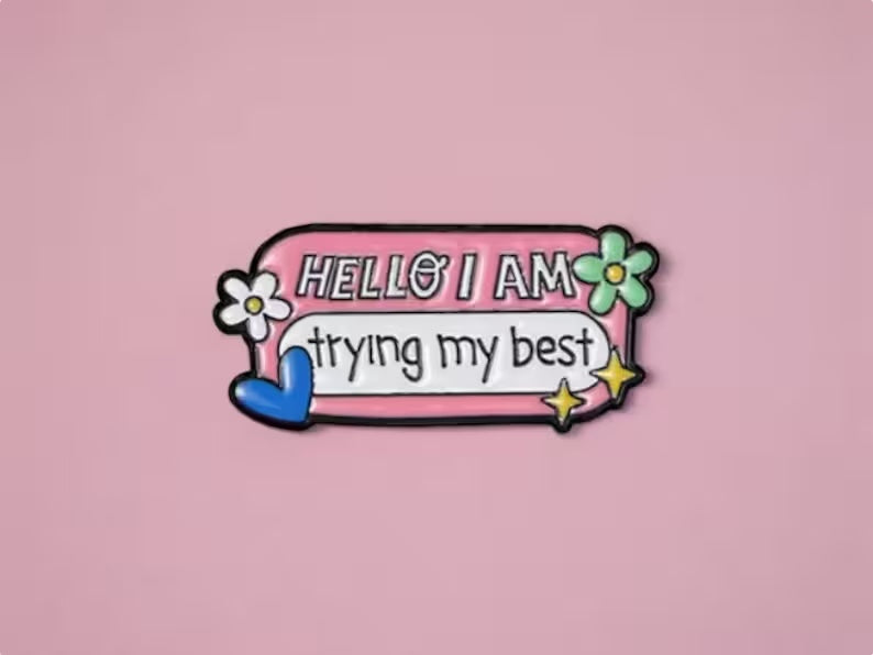 Email Brooch Pin | Mental Health Matters | Mental Health | Humor | Kawaii | Cute