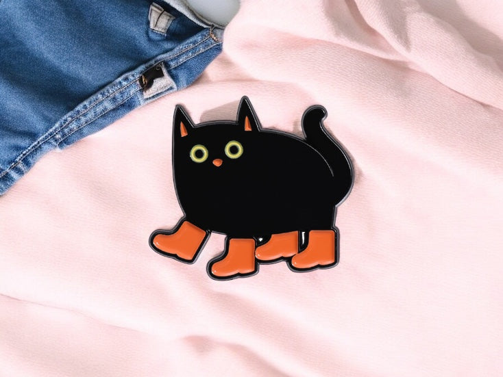 Pin's Broche Email | Mignon Bottes | Grenouille Canard Chat Abeille | Kawaii | Fun | Mignon Dessin Animé