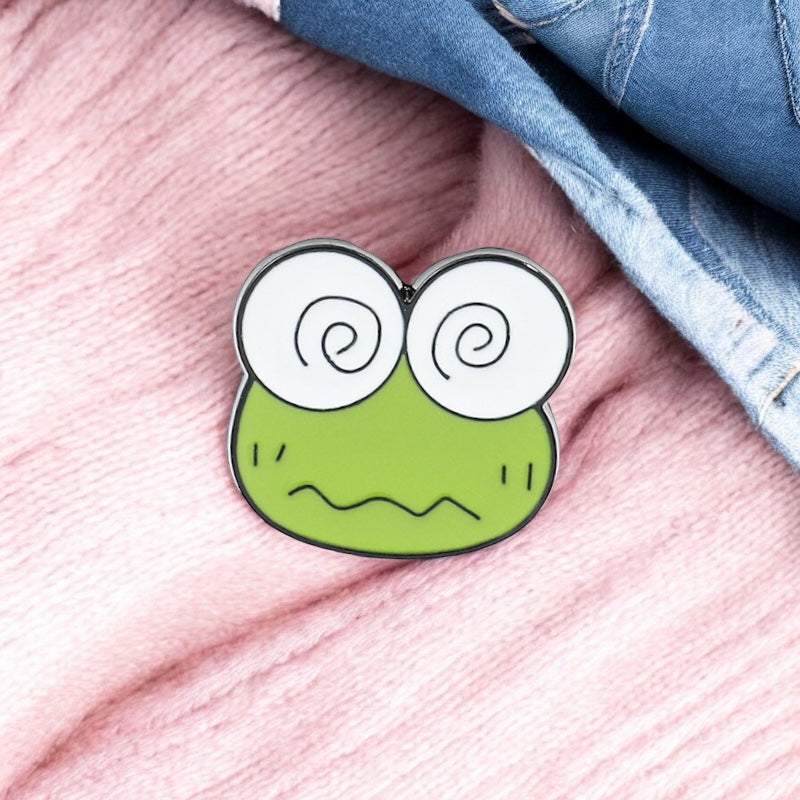 Email Brooch Pin | Matcha Frog Green Milk Brick | Sweet Drink | Milk | Cute Green | Kawaii