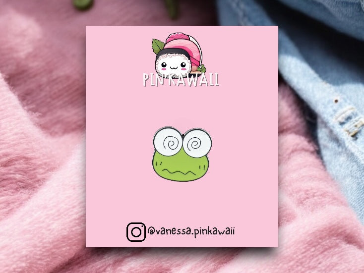 Email Brooch Pin | Matcha Frog Green Milk Brick | Sweet Drink | Milk | Cute Green | Kawaii