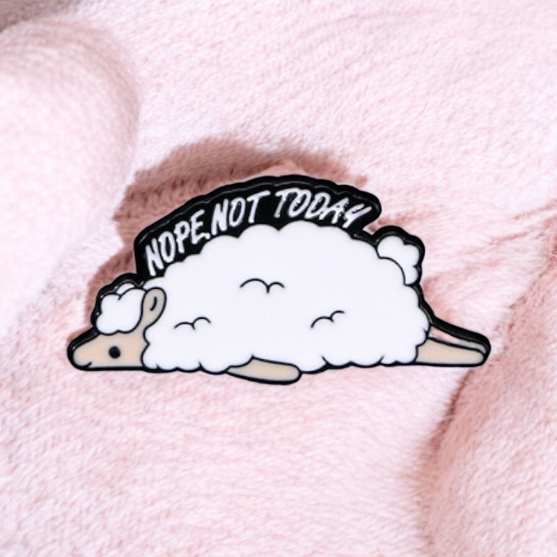 Pin's Broche Email | Chat ou Mouton | Flemme | Kawaii | Fun | Humour