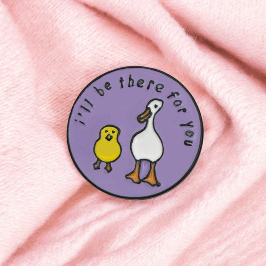 Pin's Broche Email | Poussin Canard | Meilleurs Amis | Humour | Kawaii | Mignon