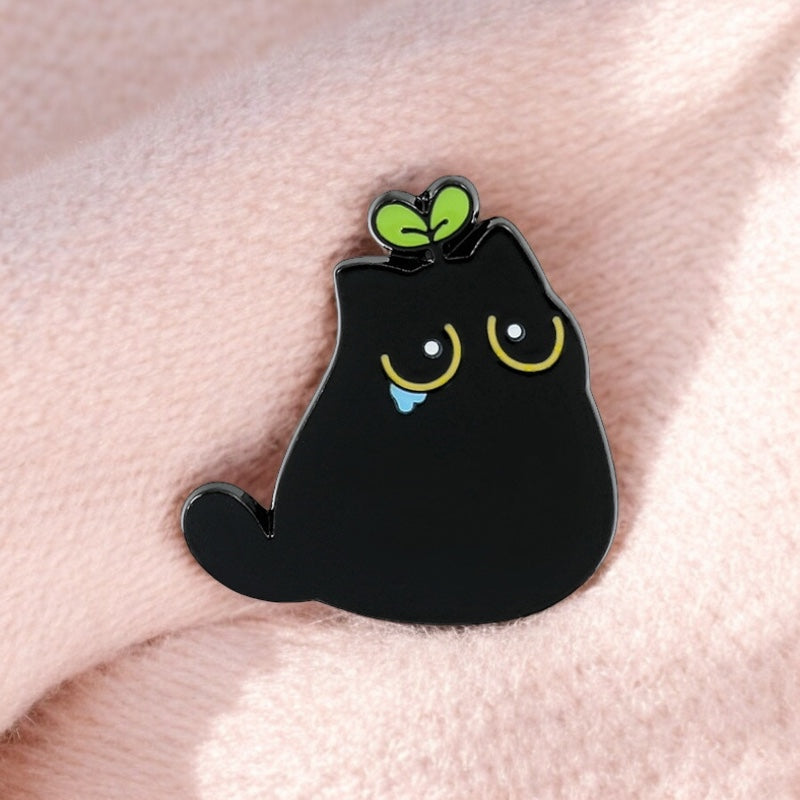 Email Brooch Pin | Cats sheet on head | Cute Kitten | Kawaii | Fun | Humor