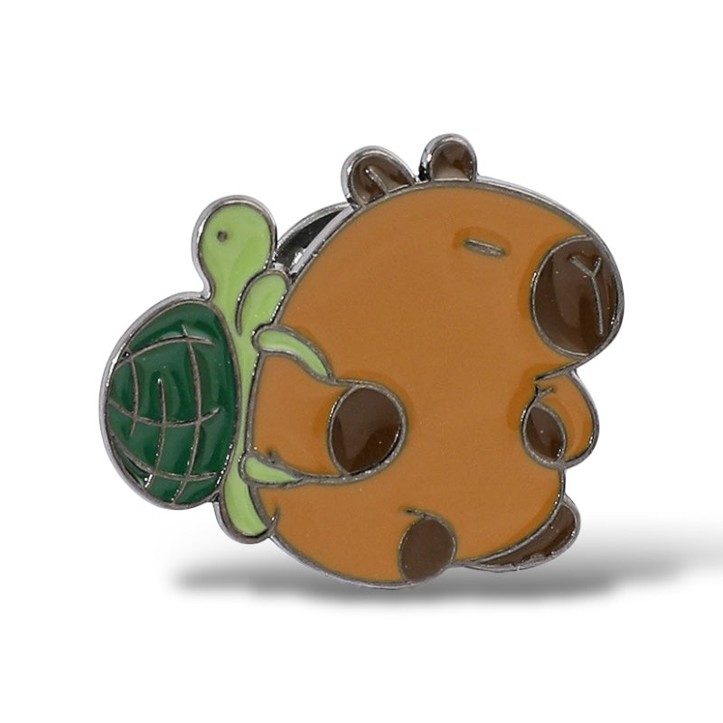 Pin's Broche Email | Cappy et Tortue | Meilleurs Amis | Kawaii | Fun | Humour Mignon