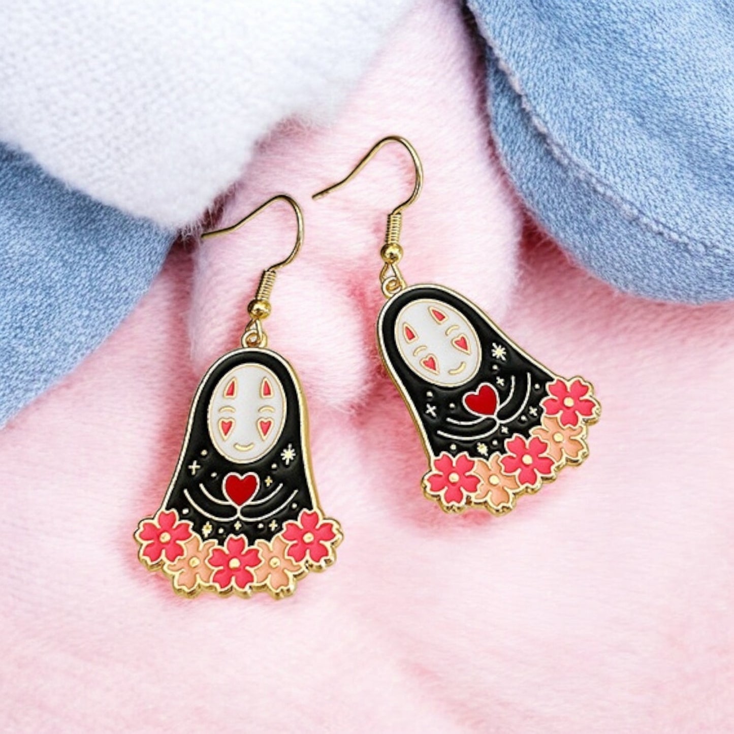Boucles Oreilles | Pendants d'oreilles | Petit Fantôme | Kawaii | Alliage