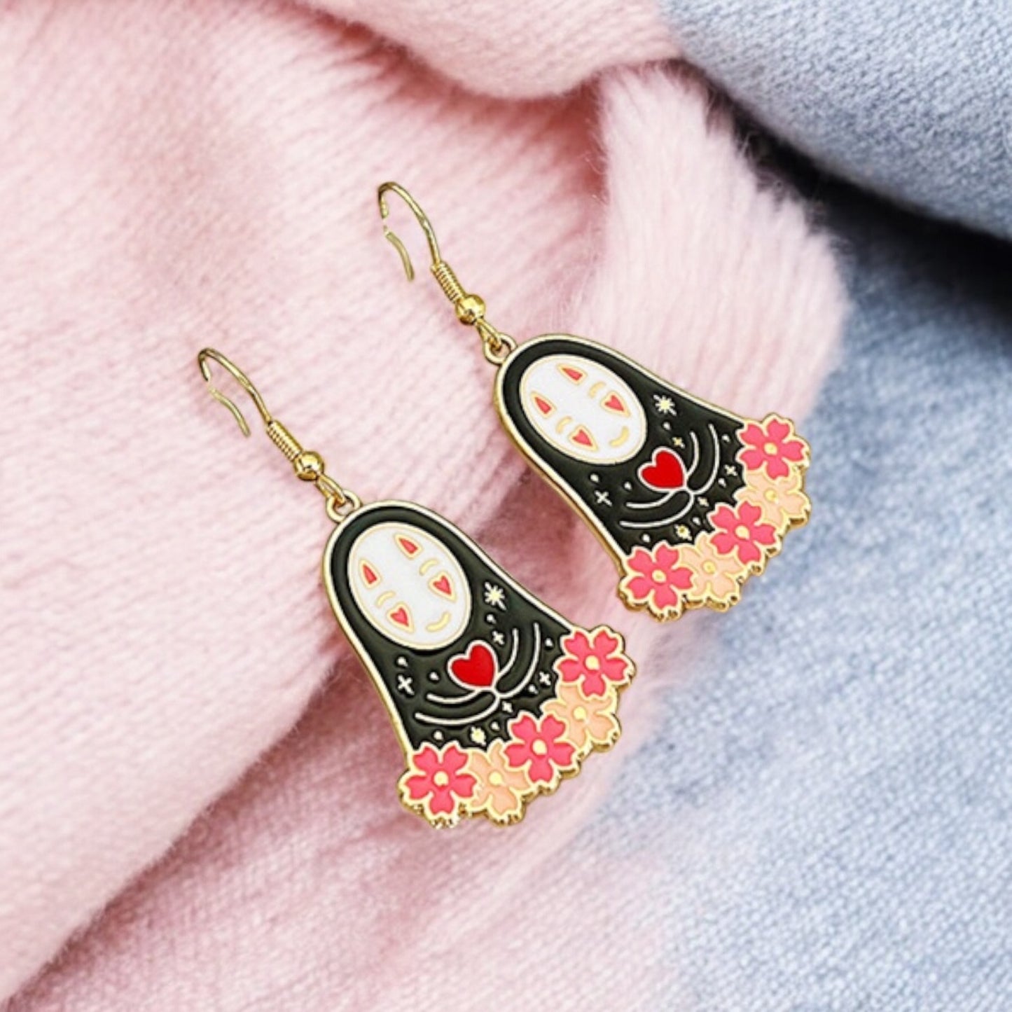 Boucles Oreilles | Pendants d'oreilles | Petit Fantôme | Kawaii | Alliage