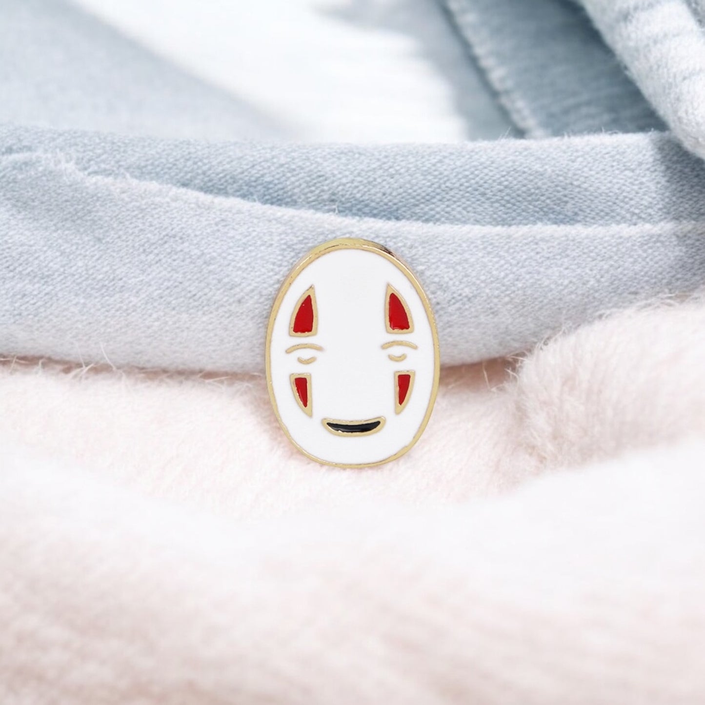 Pin's Broche Email | Fantôme Visage | Cute Mignon | Humour Fun | Kawaii