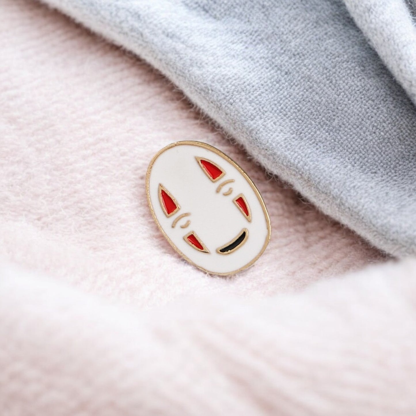 Pin's Broche Email | Fantôme Visage | Cute Mignon | Humour Fun | Kawaii