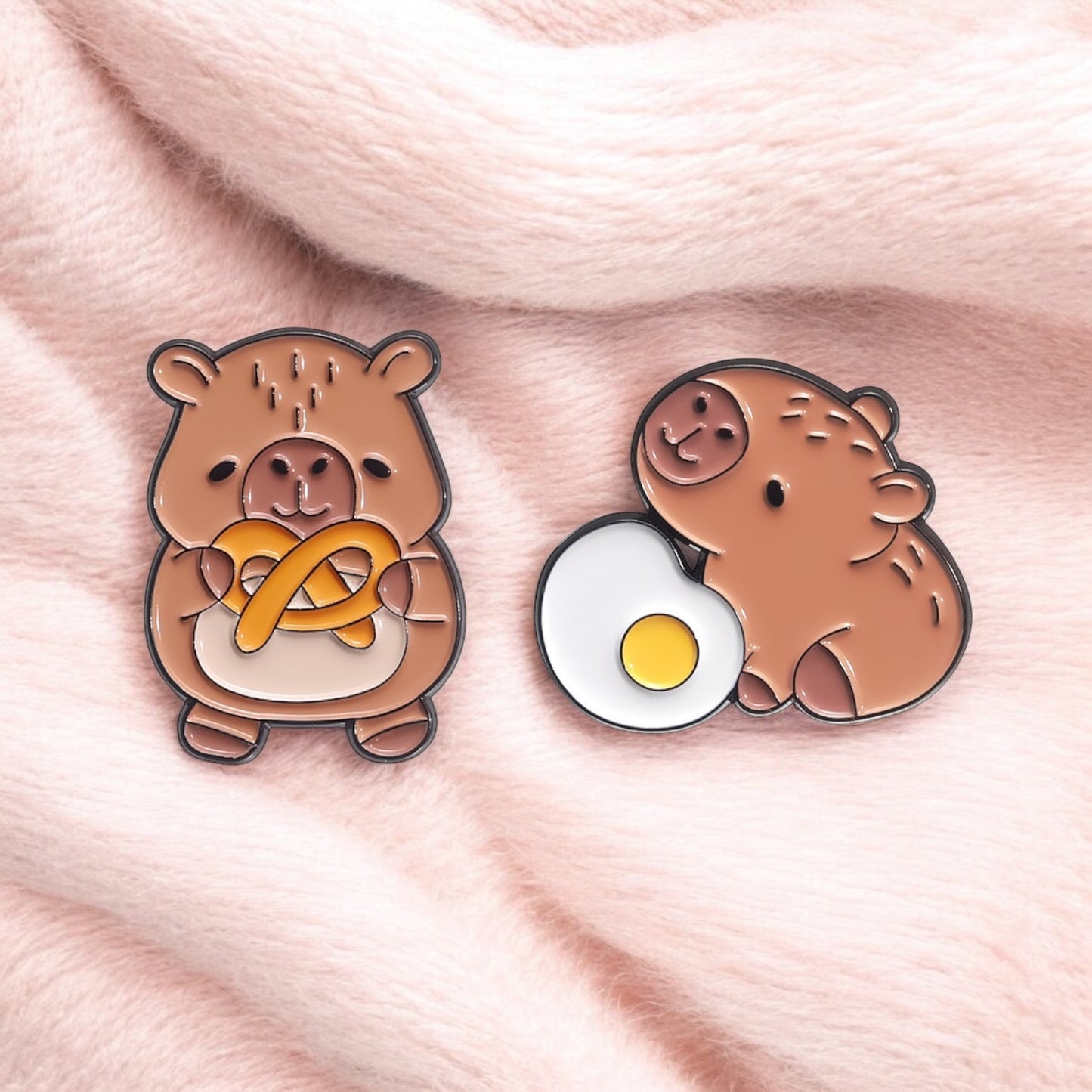 Pin's Broche Email | Cappy Gourmand | Amoureux de Cappy | Mignon | Kawaii | Fun | Humour Cappy