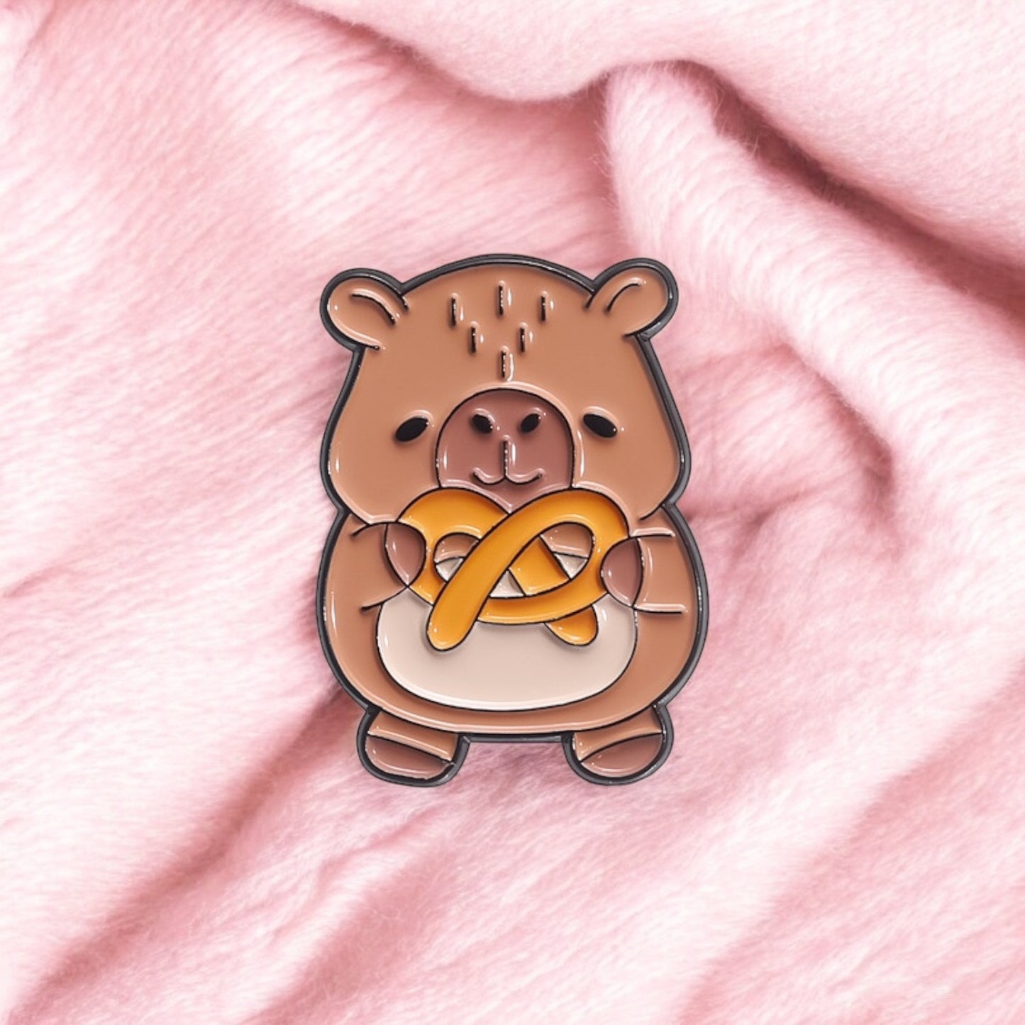 Pin's Broche Email | Cappy Gourmand | Amoureux de Cappy | Mignon | Kawaii | Fun | Humour Cappy