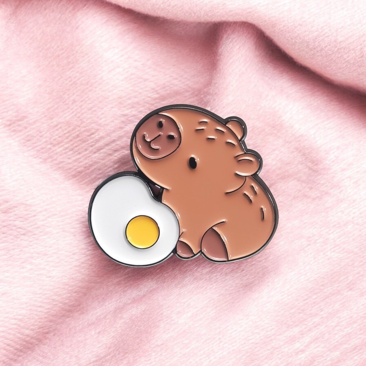 Pin's Broche Email | Cappy Gourmand | Amoureux de Cappy | Mignon | Kawaii | Fun | Humour Cappy