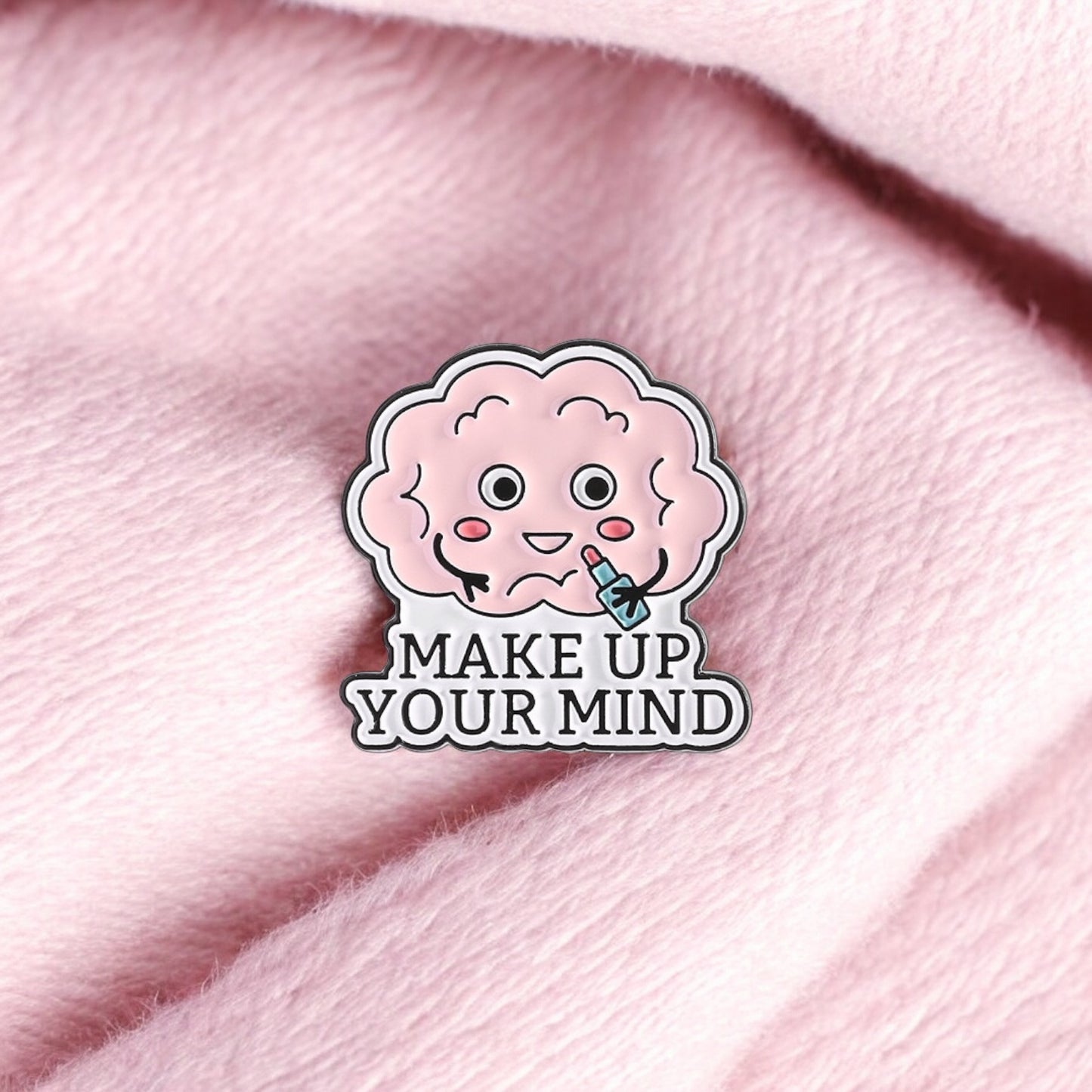 Pin's Broche Email | Mental Health Matters | Santé Mental | Humour | Kawaii | Mignon Brain