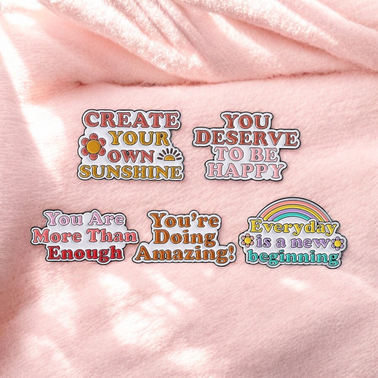 Pin's Broche Email | Sunshine Message Positif | Kawaii | Humour Text Fun