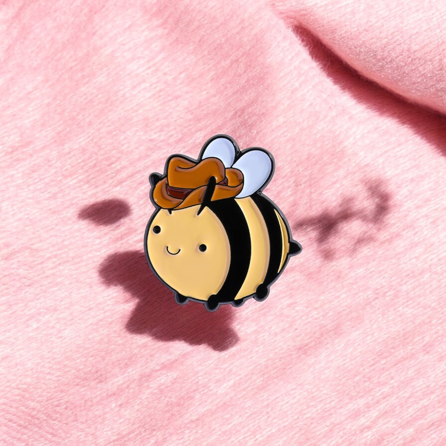 Pin's Broche Email | Mignon Chapeau CowBoy | Grenouille Cappy Chat Abeille Crabe | Kawaii | Fun | Mignon Dessin Animé