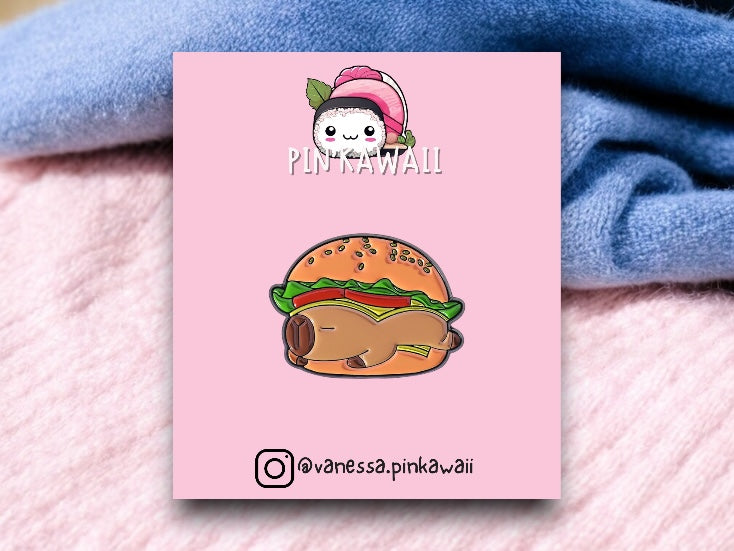 Pin's Broche Email | Cappy Burger Nuggets | Fast Food | Kawaii Mignon | Fun | Humour