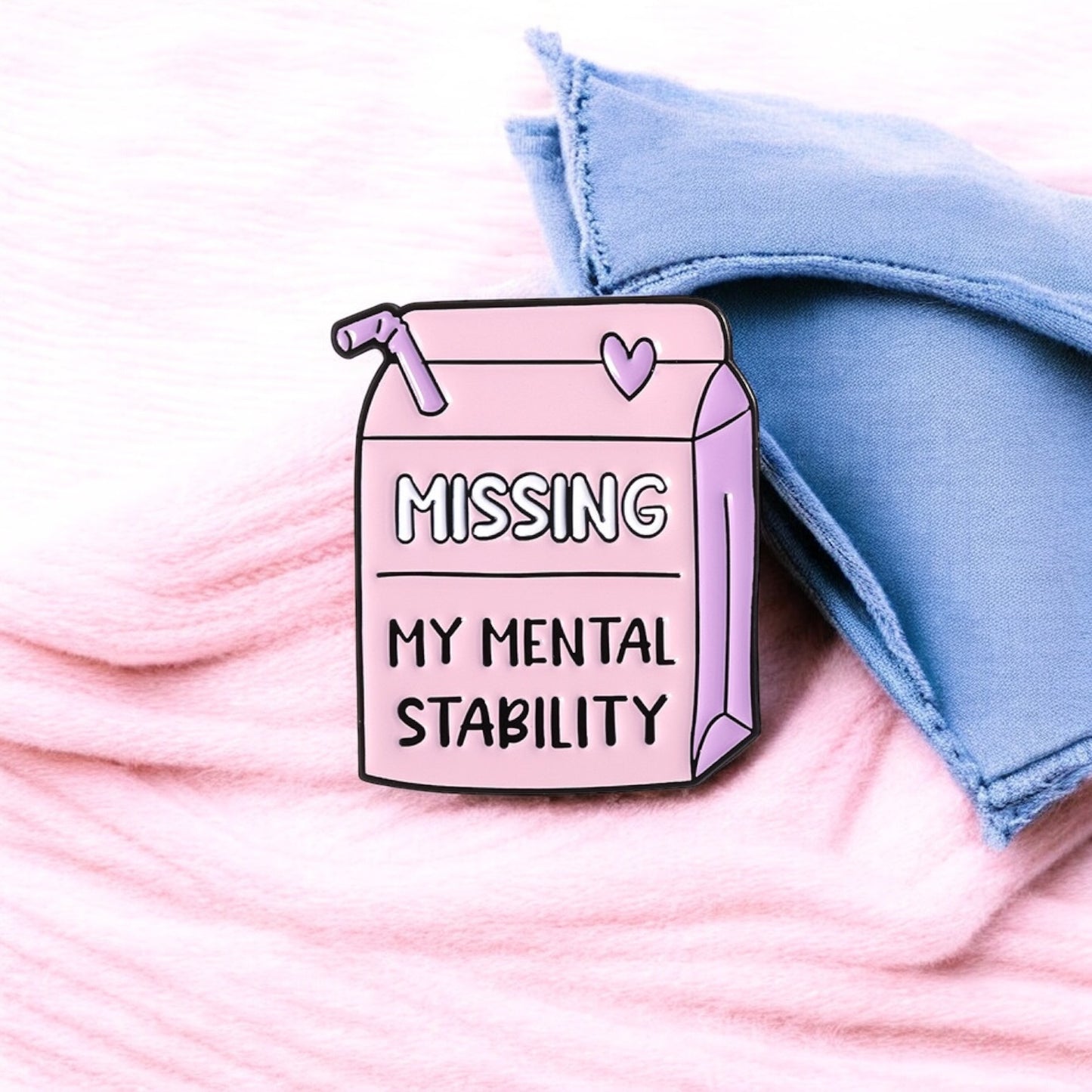 Pin's Broche Email | Mental Health | Santé Mental | Humour | Kawaii | Mignon Boisson