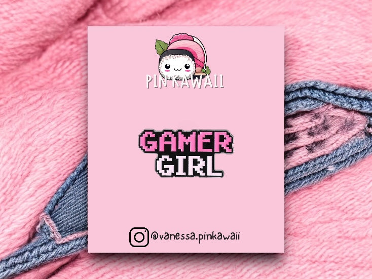 Pin's Broche Email | Console Jeux | Gamer Girl | Kawaii | Fun | Humour
