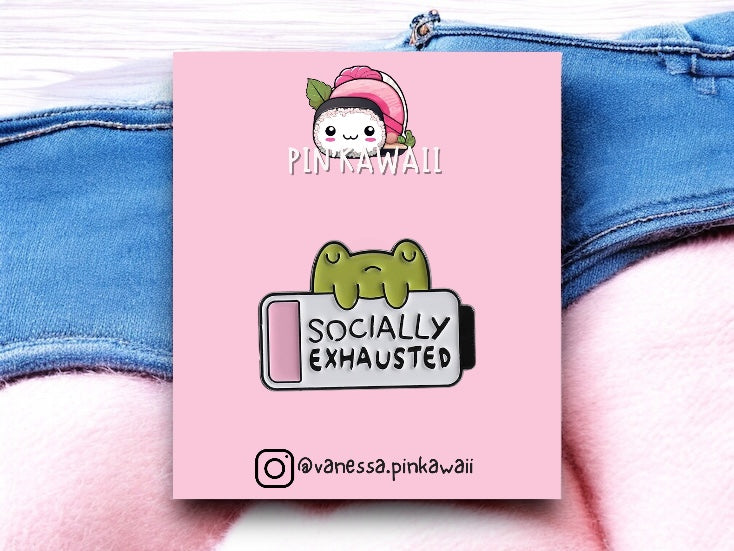 Email Brooch Pin | Frog Games Console | Game Boy | Frog | Kawaii | Fun | Humor